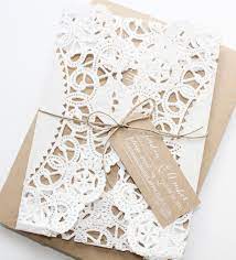Rustic Kraft Paper Doily Invitations Etsy Doily Wedding Invitations Doily Invitations Doily Wedding