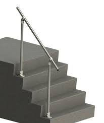 You should fit a handrail at a height between 900mm and 1000mm from the pitch line of the stairs, or the floor for landings. Variable Angle Handrail Kit Floor Mounted Buy Online Simplified Building