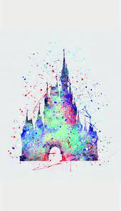 Watercolor Disney Art Aquarela Movies Filmes Disneymovies Castelo Da Disney Imagens Disney Pinturas Da Disney
