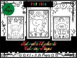 One the answer is the elephant. Animal Coloring Pages Elephant Worksheets Teaching Resources Tpt