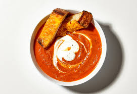 Baking soda to neutralize the flavor) Creamy Tomato Soup With Cheese Toasties Recipe Bon Appetit