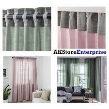 Dress your bed in #lyktfibbla, pull down the. Ikea Hilja Curtain Langsir Pairs 8 Colors Shopee Malaysia