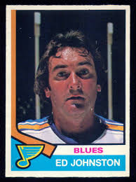 1974-75 OPC O PEE CHEE HOCKEY NHL #265 Ed Johnston EX-NM St. Louis Blues  Card