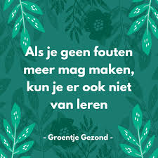 Fouten Maken Mag Groentje Gezond