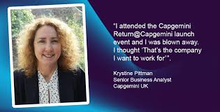Capgemini Uk Helped Senior Business Analyst Return To Work