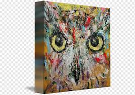 Big canvas paintings for home decor. Painting Art Gallery Wrap Canvas Print Watercolor Owl Owl Canvas Painting Png Pngwing