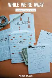 While We Re Away Notes To Leave For The Kids So Sweet Kids Printable Notes Family Fun