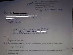 To the parking head office, subject: Rto Road Tax Refund Process Explained Documents Faq Queries