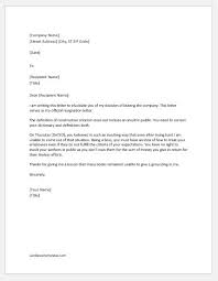 How to write a retirement letter example. Resignation Letter Due To Humiliation Word Excel Templates