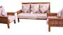 Wood Frame Couch With Removable Cushions