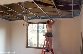 Save up to 40% + free shipping! Installing Woodhaven Planks And Hiding Ugly Drop Ceiling Grid Sawdust Girl