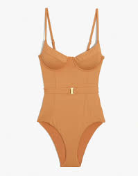 Onia X Weworewhat Danielle Underwire One Piece Swimsuit In Nude