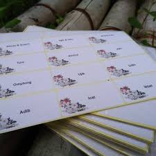 Contoh penulisan nama tamu undangan. Cetak Label Nama Tamu Undangan Pernikahan Murah Custom Shopee Indonesia