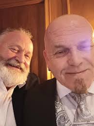 Celebrating with Dave and the new Mrs. Dave Higgins . Congratulations to  you both.