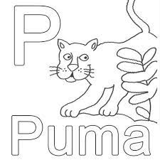 Kostenlose Malvorlage Buchstaben Lernen Kostenlose Malvorlage P Wie Puma Zum Ausmalen Buchstaben Lernen Ausmalen Alphabet Malvorlagen