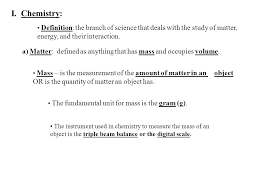 A substance is a sample of matter whose physical and chemical properties are the same throughout the sample because the matter has a constant composition. The Study Of Matter And Energy Ppt Download