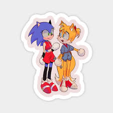Sonic and Tails genderbend - Sonic - Magnet | TeePublic