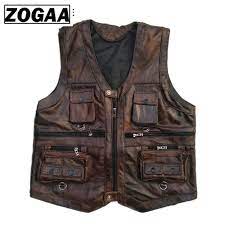 Smarter Shopping Better Living Aliexpress Com Leather Waistcoat Mens Leather Vest Mens Leather Waistcoat