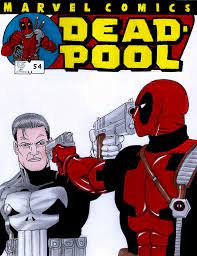 DEADPOOL # 54 COVER RECREATION WITH THE PUNISHER ORIGINAL COMIC ART ON  CARDSTOCK | eBay