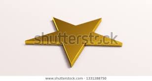 Gold Star Symbol 3d Render Illustration Star Gold Golden 3d Shape Prize Best Yellow Business Stock Illustration Illustration Gold Stars