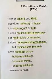 Demonstrating God S Love 1 Corinthians 13 A Family Activity Love Does Not Envy Gods Love 1 Corinthians