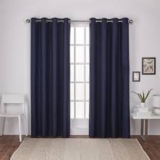 Exclusive Home Curtains Drape Eh8178 0 London Textured Linen Thermal 63 In H Grommet Top Curtain Panels S Grommet Top Curtains Panel Curtains Exclusive Home