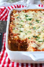 Baked Spaghetti Casserole Recipe Baked Spaghetti Casserole Spaghetti Casserole Ground Beef Casserole Recipes