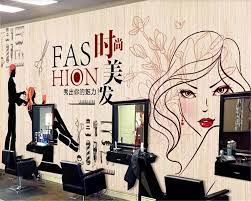 beibehang wall paper 3d Hair salon sexy beauty barber shop behang  background wallpaper papier peint mural 3d photo wallpaper - AliExpress