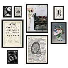 Knoppang Rahmen Mit Bild 8er Set Schreibmaschine Wall Collage Frame Typewriter