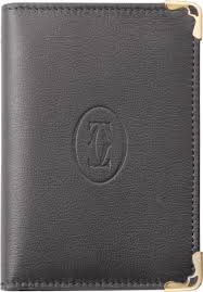 Women's card cases wallets & card cases. Crl3001367 Credit Business Card Holder Must De Cartier Black Calfskin Stainless Steel Finish Cartier