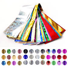 50pcs Random Color Nails Foil Beauty Nail Wraps Foil Polish