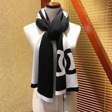 Chanel Scarves Shawl Stoles Fringed Womens 2019