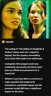 The Hunger Games Series and Potential Sequels or Prequels