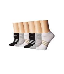 Adidas Superlite No Show Socks 6 Pack White Gold Lurex Clear Onix Light Heather Grey Aero Women S No Show Socks Shoes Never No Show Socks Adidas Socks Socks