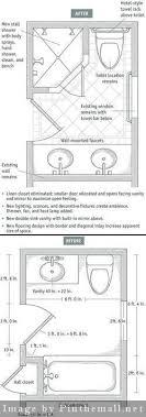 Before After Small 6 X 9 Bathroom By Moving One Interior Wall About A Foot And Shifting Fixtures Around Bathroom Floor Plans Bathroom Layout Small Remodel
