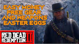 Rdr2 Secrets Easter Eggs Black Gold Hat Vikings Weapon Easy Money Red Gold Hats Red Dead Redemption Viking Weapon
