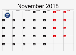 November 2018 Monthly Calendar In Pdf Jpg Moon Phases