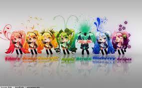 Vocaloids Wallpaper Colors Of Miku Cute Anime Chibi Hatsune Miku Anime Chibi