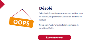 1 day ago · le montant de l'allocation de rentrée scolaire a été revu à la baisse par rapport à 2020, année où elle avait exceptionnellement été revalorisée de 100 €. Simulation Ars Estimez Votre Allocation De Rentree Scolaire