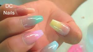 Kits de uñas acrílicas para principiantes y profesionales. Unas De Acrilico Baby Boomers En Colores Pastel Hermosas Youtube