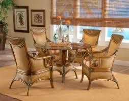 indoor rattan wicker dining room