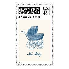 Vintage Pram New Baby Postage Zazzle Com Vintage Pram Personalized Stamps New Baby Products