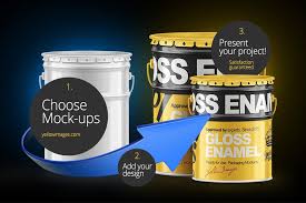 Paint Bucket Free Mockup Free Design Resources Free Mockup Paint Buckets Photoshop Mockup