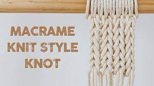 Maybe you would like to learn more about one of these? How To Make Macrame Knit Style Knot Pattern Youtube