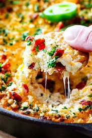 This Quick And Easy Jalapeno Popper Dip With Bacon Tastes Like Your Favorite Appetizer In Easy Carlsbad Cravings Jalapeno Popper Dip Jalapeno Popper Dip Recipe