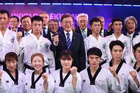 ''jamas olvides que tu vida es más grande que tus miedos. Wm Tag 1 Staatsprasident Besucht Taekwondo Weltmeisterschaft Taekwondo Aktuell
