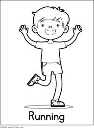 Print all pictures and color it! Physical Activity Coloring Pages