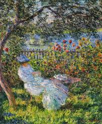 Alice Hoschede Au Jardin C Monet W 680 Claude Monet Paintings Monet Oil Paintings Garden Painting