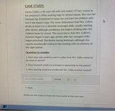 43,194 post karma 1,139 comment karma. Solved Case Study Candy Collins A 46 Year Old Wife And Chegg Com