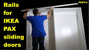 I was replacing old sliding doors in already built in wardrobe for ikea pax doors and adjusting the whole build in wardrobe frame to the right measurements of ikea pax doors. Rails Installation For Ikea Pax Sliding Doors Part 4 Youtube